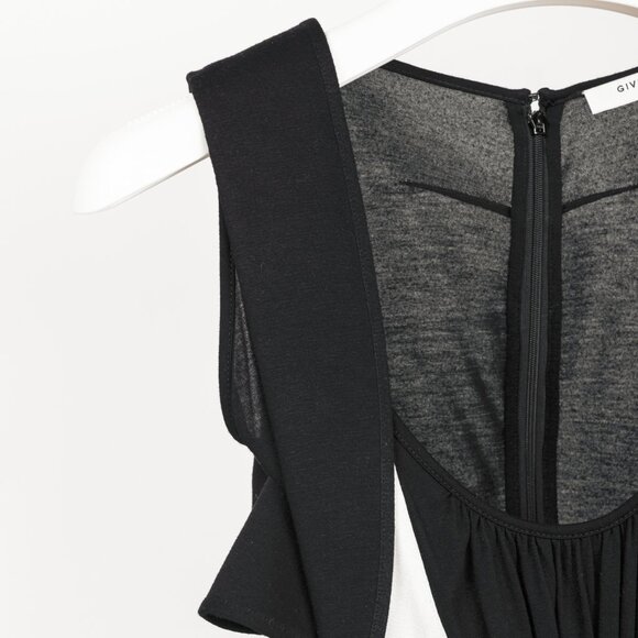 Givenchy PF/13 Black Ruffle Jersey Sleeveless Dress - Picture 5 of 11